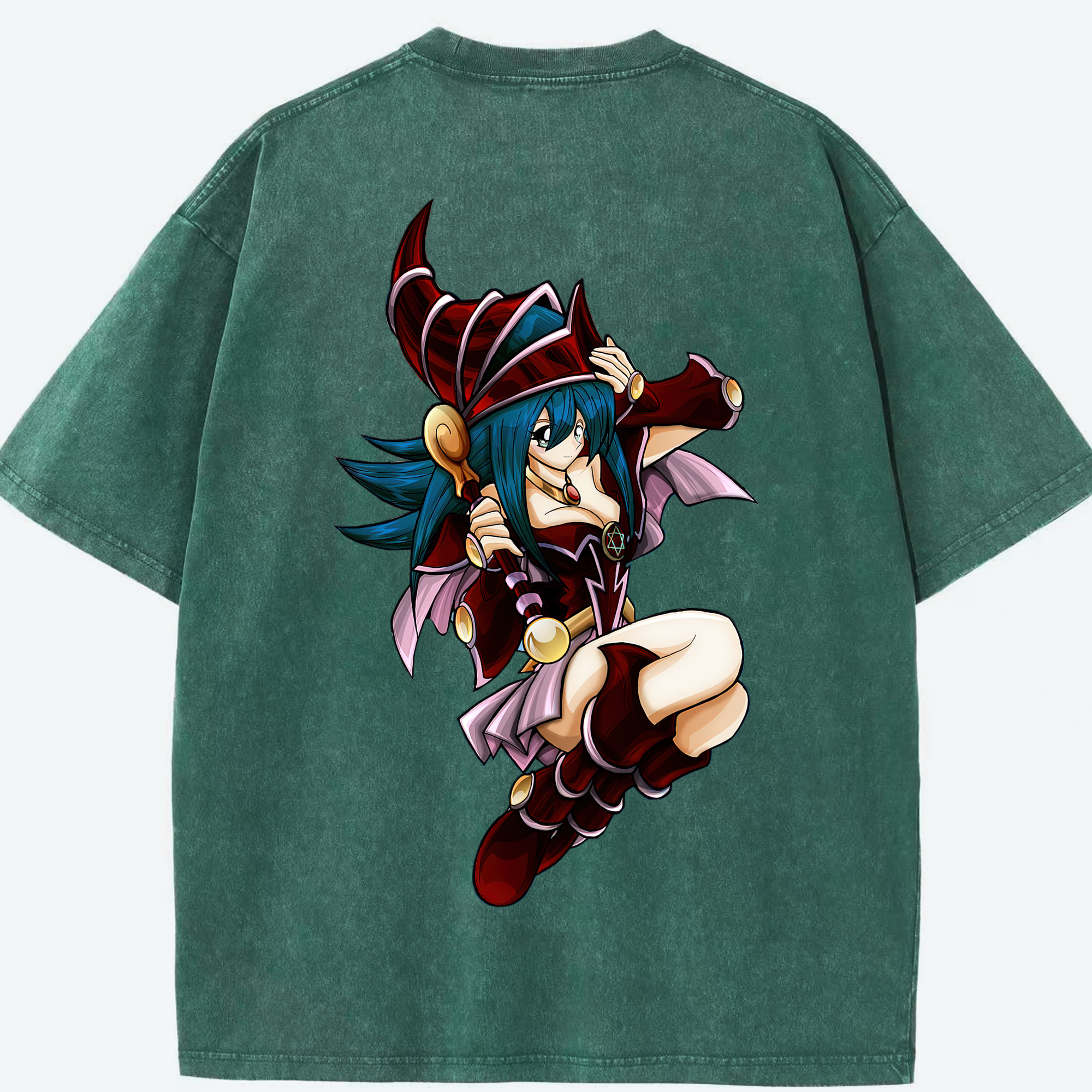 （画像用） 遊☆戯☆王 Yu-Gi-Oh! 綿100% ヴィンテージ風 半袖Tシャツ（背面プリント）